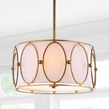 Violetta 19" Metal LED Pendant - JONATHAN Y